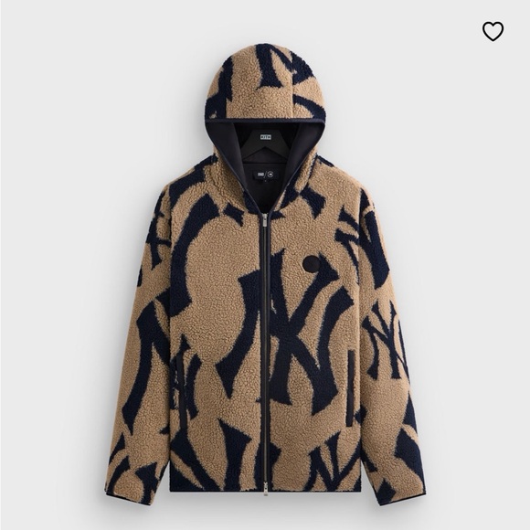 Kith Jackets & Blazers - Kith for the New York Yankees Hooded Pinehurst Sherpa Jacket